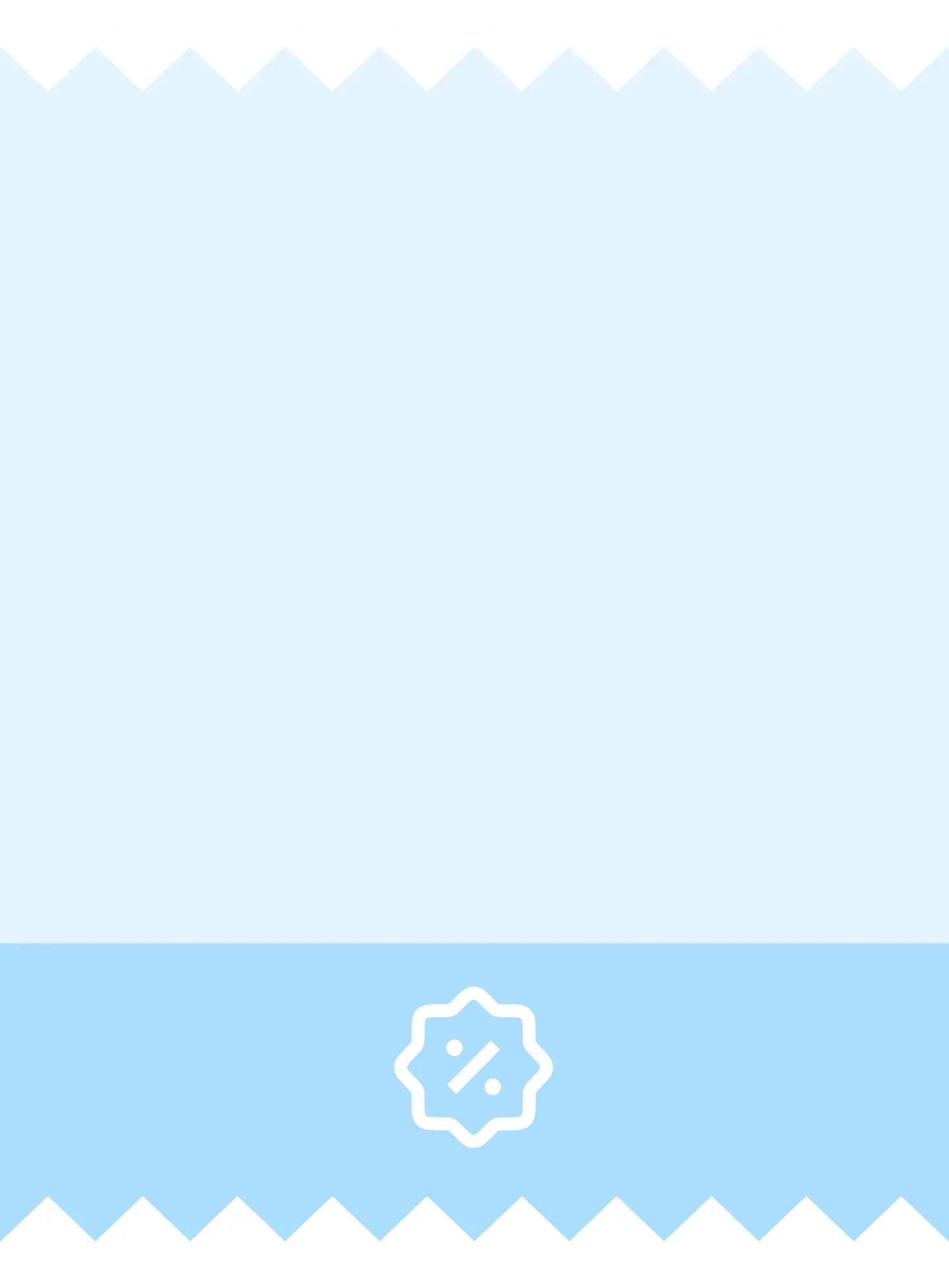 blue background with discount badge